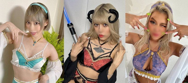 【異世界轉生吹簫】精靈使・魔王・舞蹈COSPLAYER 3部曲在家裡個人拍攝，辣妹美顏的濃厚吞精吹簫・乳交【極品】COSPLAY脫掉後是曬痕美乳＆美乳頭【個人拍攝】