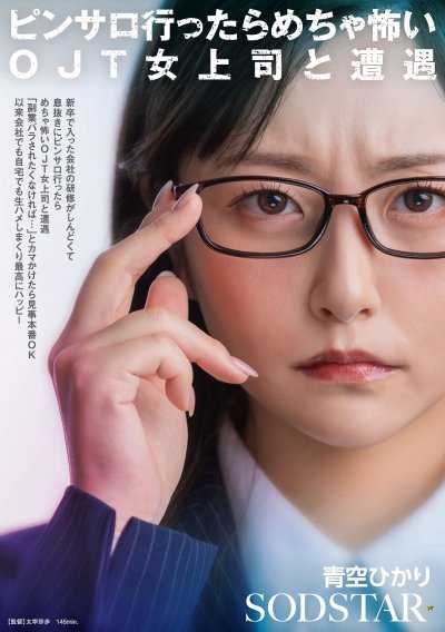 新卒で入った会社の研修がしんどくて息抜きにピンサロ行ったらめちゃ怖いOJT女上司と遭遇「副業バラされたくなければ…」とカマかけたら見事本番OK 以来会社でも自宅でも生ハメしまくり最高にハッピー 青空ひかり