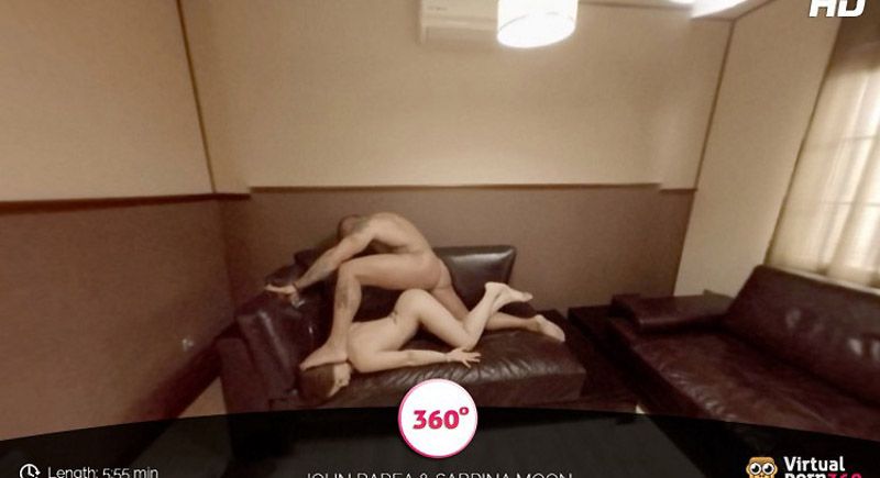 Naughty brunette fucked hard on the sofa